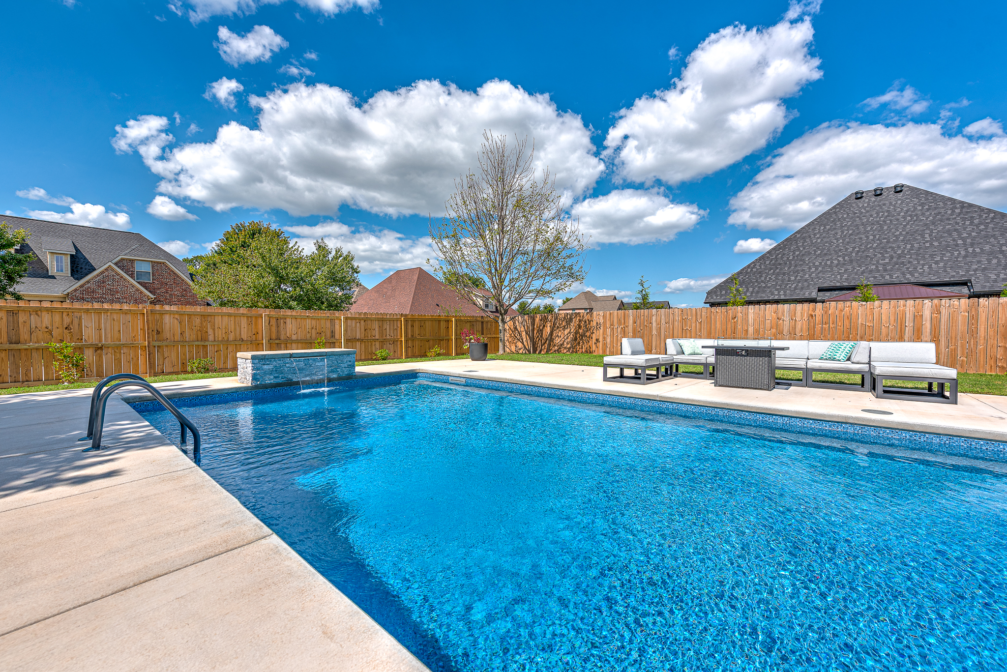 Professional pool construction in progress - Saltscapes NWA shotcrete build