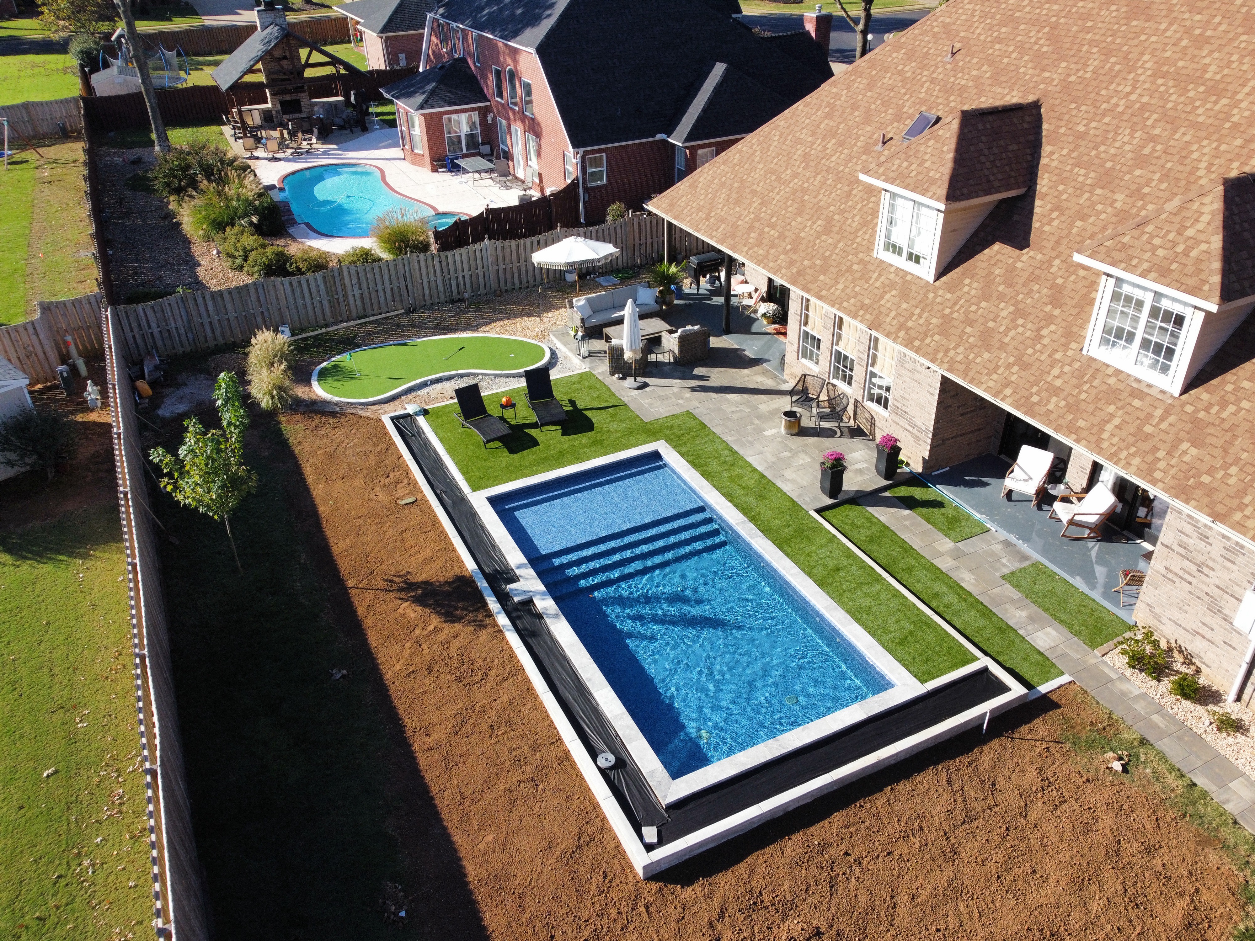 Custom pool excavation and shotcrete construction underway in NWA