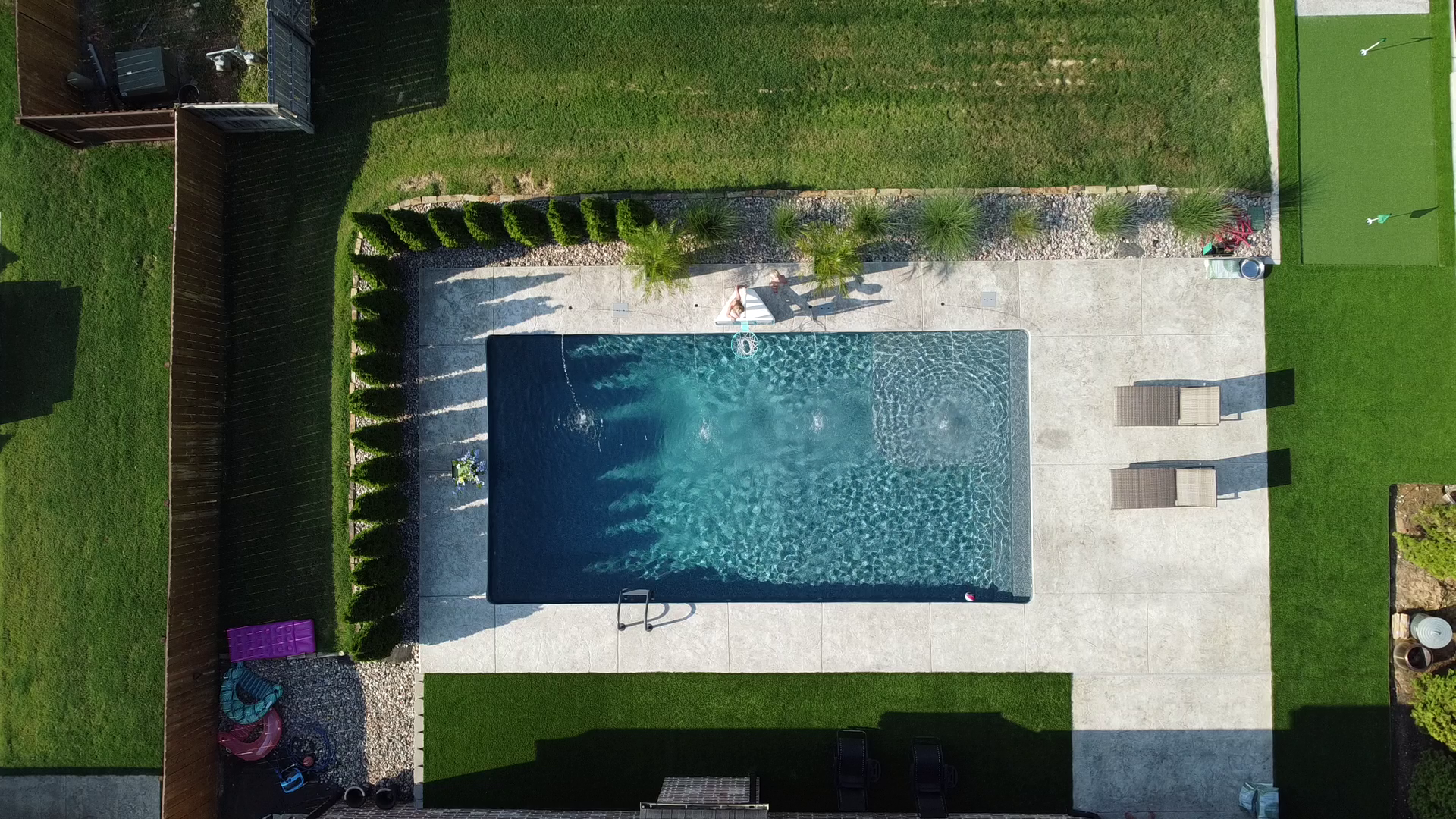 Custom inground pool build in Northwest Arkansas by Saltscapes NWA