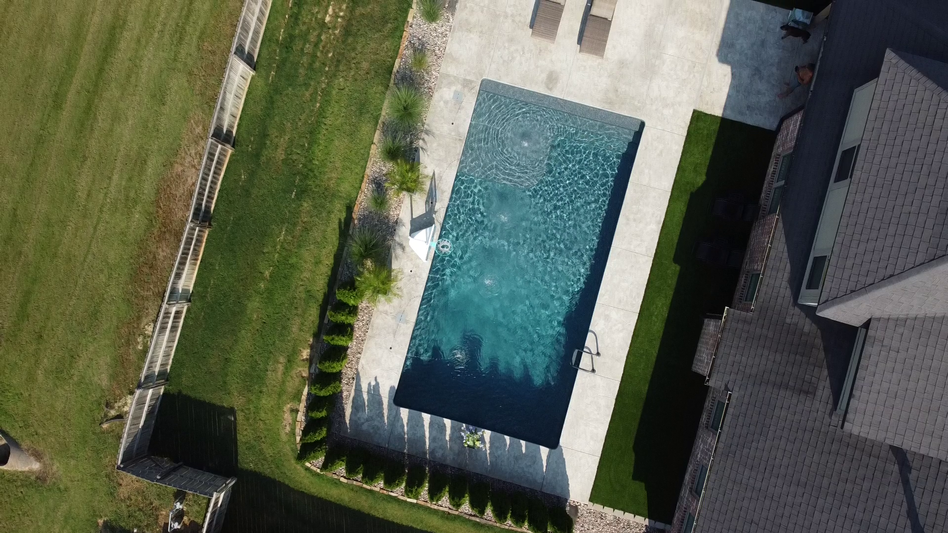 Luxury inground pool with LED lighting and salt system - Northwest Arkansas